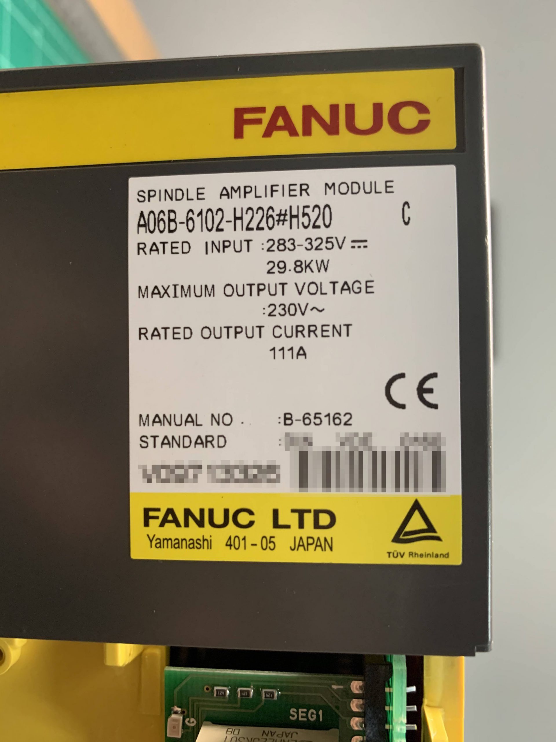 FANUC A06B-6102-H226#H520 | Amplifier Module - PN SAC Co., Ltd.